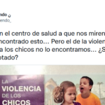FALSO: El cartel «Violencia de los chicos contra las chicas» No es de Ayuso